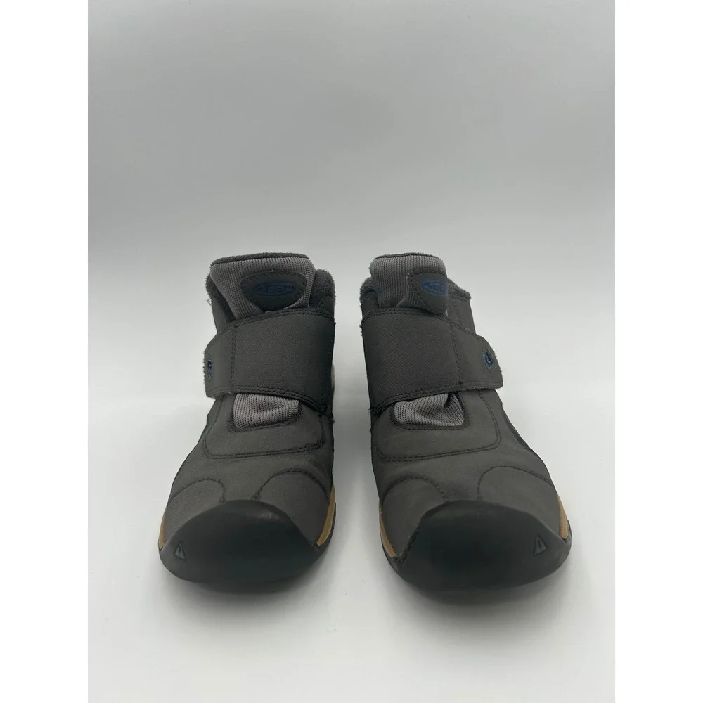 Keen Hoodoo Waterproof Winter Boots Grey Brown Fleece Lined Youth 5 1019852